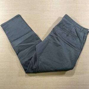 Under 510 Pants Mens 36x28 Gray Stretch Chino Casual Slim Fit Short Inseam